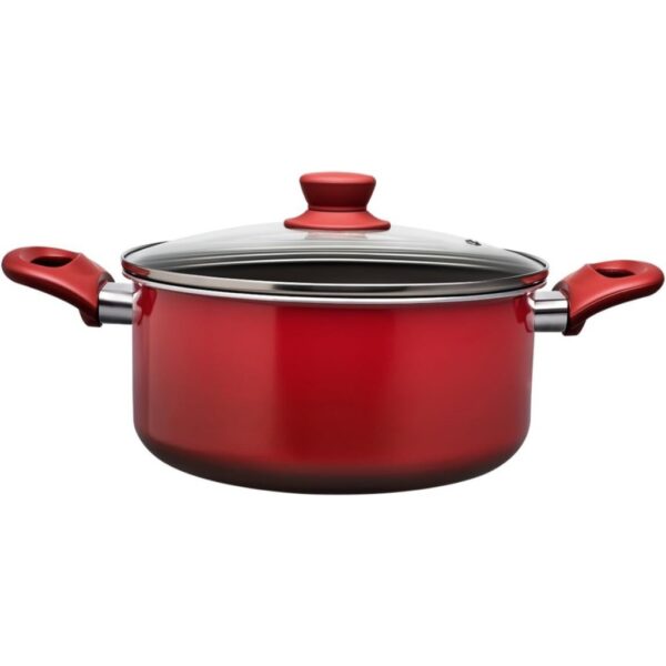 Jogo de Panelas Brinox 7 pçs Antiaderente Ceramic Life Easy Vermelha - Imagem 4