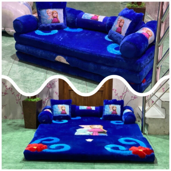 Sofá-cama de personagens 200x150x10 cm / Colchão dobrável de penas grossas - Imagem 19
