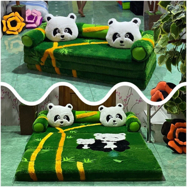 Sofá-cama de personagens 200x150x10 cm / Colchão dobrável de penas grossas - Imagem 20